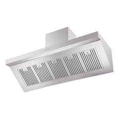 ILVE Professional Plus II 60 Inch Stainless Steel Wall Mount Range Hood 600 CFM 4 Speed LED Lighting - UAGQ60SS - The Home Selection
