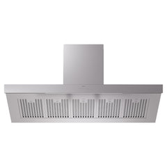 ILVE Professional Plus II 60 Inch Stainless Steel Wall Mount Range Hood 600 CFM 4 Speed LED Lighting - UAGQ60SS - The Home Selection