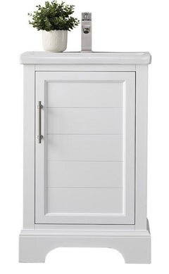 Vanity Art 20-Inch Silver Grey Bathroom Vanity with Ceramic Sink and Top - CVE20