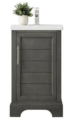 Vanity Art 20-Inch Silver Grey Bathroom Vanity with Ceramic Sink and Top - CVE20