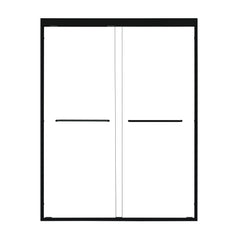 Altair Ennis 60" W x 76" H By Pass Framed Shower Door with Clear Glass