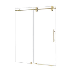 Altair Lazaro 60" W x 78" H Single Sliding Frameless Shower Door with Clear Glass