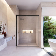 Altair Ennis 48" W x 76" H By Pass Framed Shower Door with Clear Glass