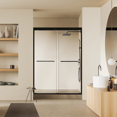 Altair Ennis 48" W x 76" H By Pass Framed Shower Door with Clear Glass