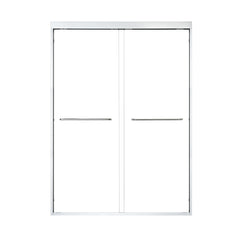 Altair Ennis 48" W x 76" H By Pass Framed Shower Door with Clear Glass - Polished Chrome