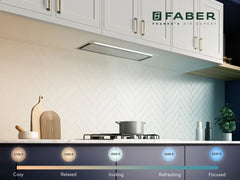 Faber Inca Pro Plus 28-Inch Smart Insert Hood - 600 CFM, 4-Speed, LED Lighting, Voice Activated, ADA Compliant - INLP28SSV
