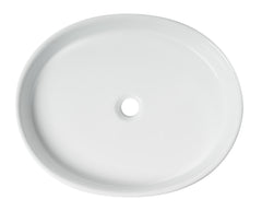 Alfi White 22  Oval Above Mount Ceramic Sink - ABC911