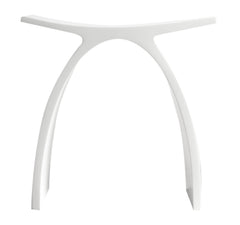 Alfi Arched White Matte Solid Surface Resin Bathroom / Shower Stool - ABST77