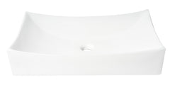 Alfi White 26  Fancy Rectangular Above Mount Ceramic Sink - ABC904