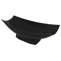 Alfi Black Matte 71  Solid Surface Resin Free Standing Hammock Style Bathtub - AB9992BM