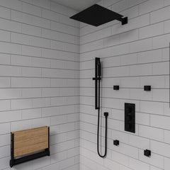 Alfi Square Sliding Rail Hand Shower Set - AB7606