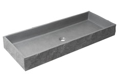 Alfi 39  Solid Concrete Gray Matte Trough Sink for the Bathroom - ABCO39TR