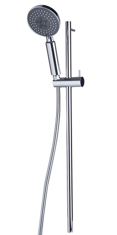 Alfi Round Sliding Rail Hand Shower Set - Polished Chrome