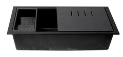 Alfi 33  Granite Composite Workstation Step Rim Single Bowl Undermount Sink with Accessories - AB3418SBUM