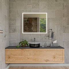 Alfi Black & White 15  Round Above Mount Ceramic Sink - ABC908