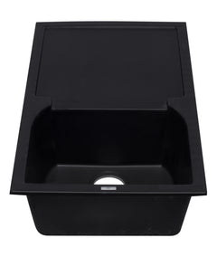 ALFI 20  Drop-In Round Granite Composite Kitchen Prep Sink - AB1620DI