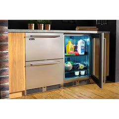 Perlick 24" Undercounter Outdoor Freezer Drawers with 5.2 cu. ft. Capacity, Panel Ready Door - HP24FO-4-6