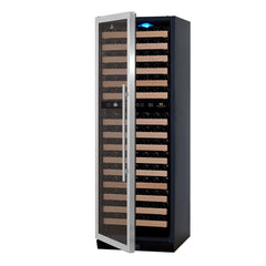 KingsBottle 24" Large Wine Refrigerator With Glass Door 164 Bottle - KBU170DX - The Home Selection