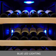 KingsBottle 24" Large Wine Refrigerator With Glass Door 164 Bottle - KBU170DX - The Home Selection