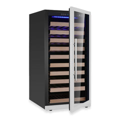 KingsBottle 47-Inch Single Zone Wine Cooler with Low-E Glass Door - KBU265WX - The Home Selection