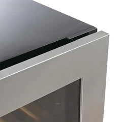 KingsBottle 47" Under Counter Black Wine and Beverage Refrigerator Combo - KBU145BW2 - The Home Selection