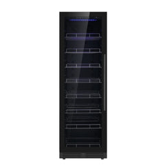 KingsBottle Large Beverage Refrigerator With Low-E Borderless Black Glass Door - The Home Selection