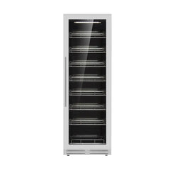 KingsBottle Large Beverage Refrigerator With Low-E Glass Door With Stainless Steel Trim - The Home Selection