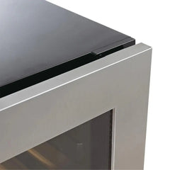 KingsBottle Upright Low-E Glass Door with Stainless Steel Trim - KBU425DX-SS - The Home Selection