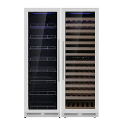 KingsBottle Upright Wine & Beverage cooler Combo With Low-E Glass - KBU425BW3 - The Home Selection