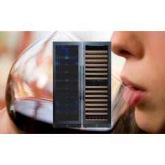 KingsBottle Upright Wine & Beverage cooler Combo With Low-E Glass - KBU425BW3 - The Home Selection