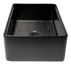 Alfi Workstation 30  x 20  Single Bowl Step Rim Fireclay Farm Sink with Accessories - ABFS3020