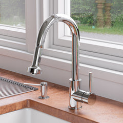 Alfi Sensor Gooseneck Pull Down Kitchen Faucet - Polished Chrome