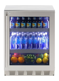 Sapphire Series 5, 24"W, Glass Door, Indoor, ADA Height, Commercial or Residential Refrigerator - SBCR24