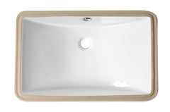 Alfi White 24  Rectangular Undermount Ceramic Sink - ABC603