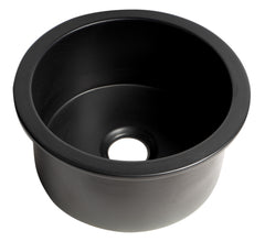 Alfi Round 18  x 18  Undermount / Drop In Fireclay Prep Sink - ABF1818R