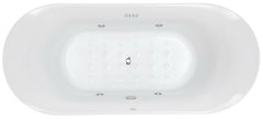 EAGO 74  White Free Standing Air Bubble Bathtub - AM1900