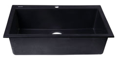 Alfi 30  Drop-In Single Bowl Granite Composite Kitchen Sink - AB3020DI