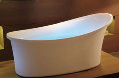 EAGO 6 ft White Free Standing Air Bubble Bathtub - AM1800