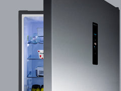 Summit 24" Wide Bottom Freezer Refrigerator with Factory-Installed Icemaker – Stainless Steel - FFBF181ES2IM