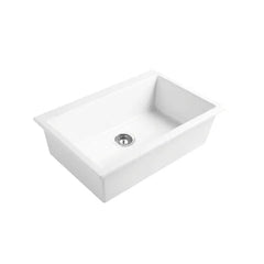 LaToscana Kitchen Sink Fireclay Drop-In Single Bowl – 30 x 20 x 8.5 – Single Hole -PO0302001 - The Home Selection