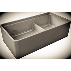 LaToscana Kitchen Sink Fireclay Farmhouse Apron Double Bowl 30 x 19 x 10 Reversible Inside Ledge for Cutting Boards - LDL3619 - The Home Selection