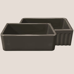 LaToscana Kitchen Sink Fireclay Farmhouse Apron Single Bowl 33 x 18 x 10 - LFS3318 - The Home Selection