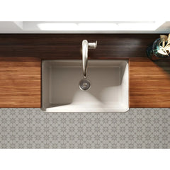 LaToscana Kitchen Sink Fireclay Farmhouse Apron Single Bowl 33 x 18 x 10 - LFS3318 - The Home Selection