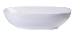 EAGO 23  OVAL CERAMIC ABOVE MOUNT BATHROOM BASIN VESSEL SINK - BA352