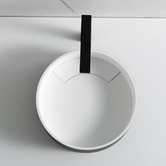 Alfi Black Matte 15  Round Solid Surface Resin Sink - ABRS15RBM