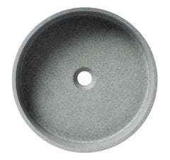 Alfi 17  Round Solid Concrete Gray Matte Above Mount Bathroom Sink - ABCO17R