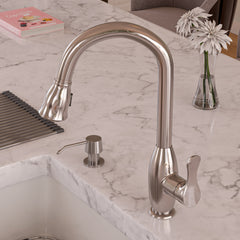Alfi Traditional Gooseneck Pull Down Kitchen Faucet - ABKF3783
