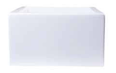 Alfi 24  White Arched Apron Thick Wall Fireclay Single Bowl Farm Sink - AB2418ARCH-W