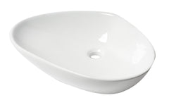 Alfi White 23  Fancy Above Mount Ceramic Sink - ABC914