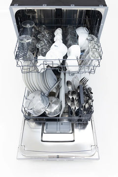 Breda 24-Inch Fully Integrated ADA Dishwasher – 15 Place Settings, 6 Wash Cycles, 5 Temperature Settings, 45 dBA, AUTO+SpeedWash, Total Dry (Door Pop Out), Energy Star Certified – Stainless Steel - LUDWA30155